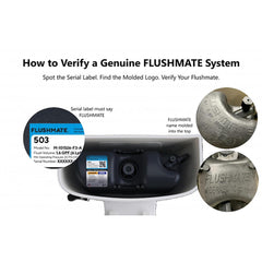FLUSHMATE Flushmate 93001072 Tank Trim, Toilet, Plastic Pressure Assist System