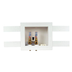 OATEY Oatey 38548 Quadtro Expansion PEX Washing Machine Outlet Box w/ Single Lever Hammer Ball Valve (Standard Pack)