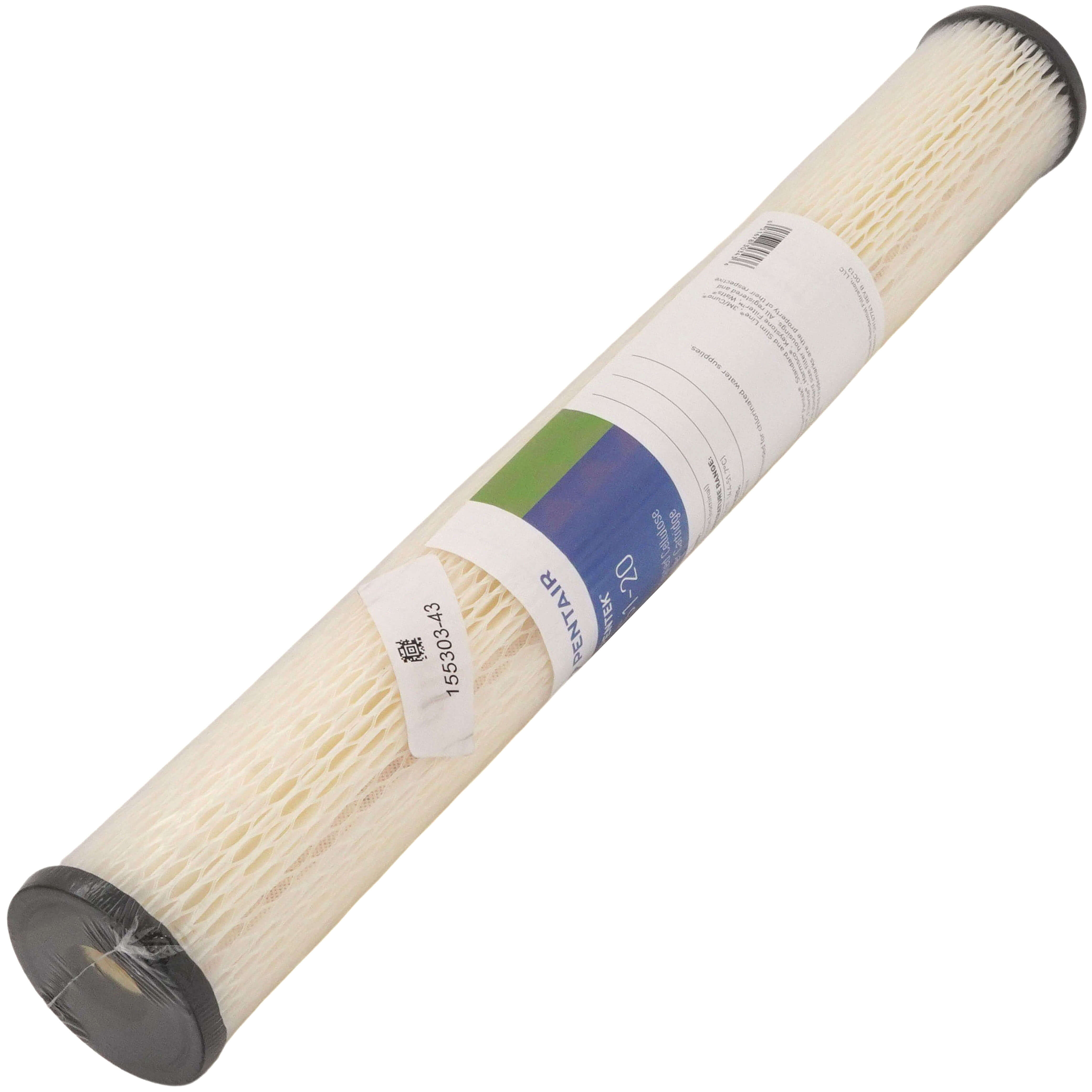 PENTAIR Pentair 155303-43 S1-20 Pleated Cellulose Sediment Filter Cartridge 20 Micron