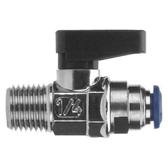 ZORO Zoro G2402951 Mini Ball Valve 3/8 inches MNPT x Push