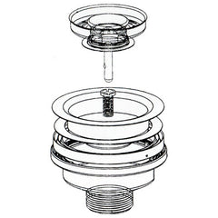 DAKOTA Dakota DSA-PBSCO Signature 4 1/2 Inch Premium Basket Strainer