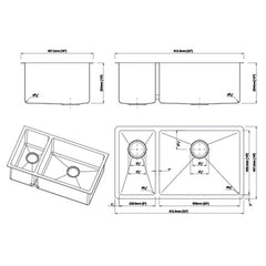 DAKOTA Dakota DSM-3070CP Marela 32 Inch Sink