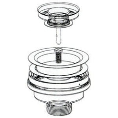 DAKOTA Dakota DSA-PBSGD Signature 4 1/2 Inch Premium Basket Strainer