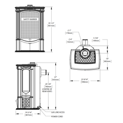 Napoleon Hearth Napoleon Hearth GDS26N-1 Castlemore Direct Vent Gas Stove 25,000 BTU