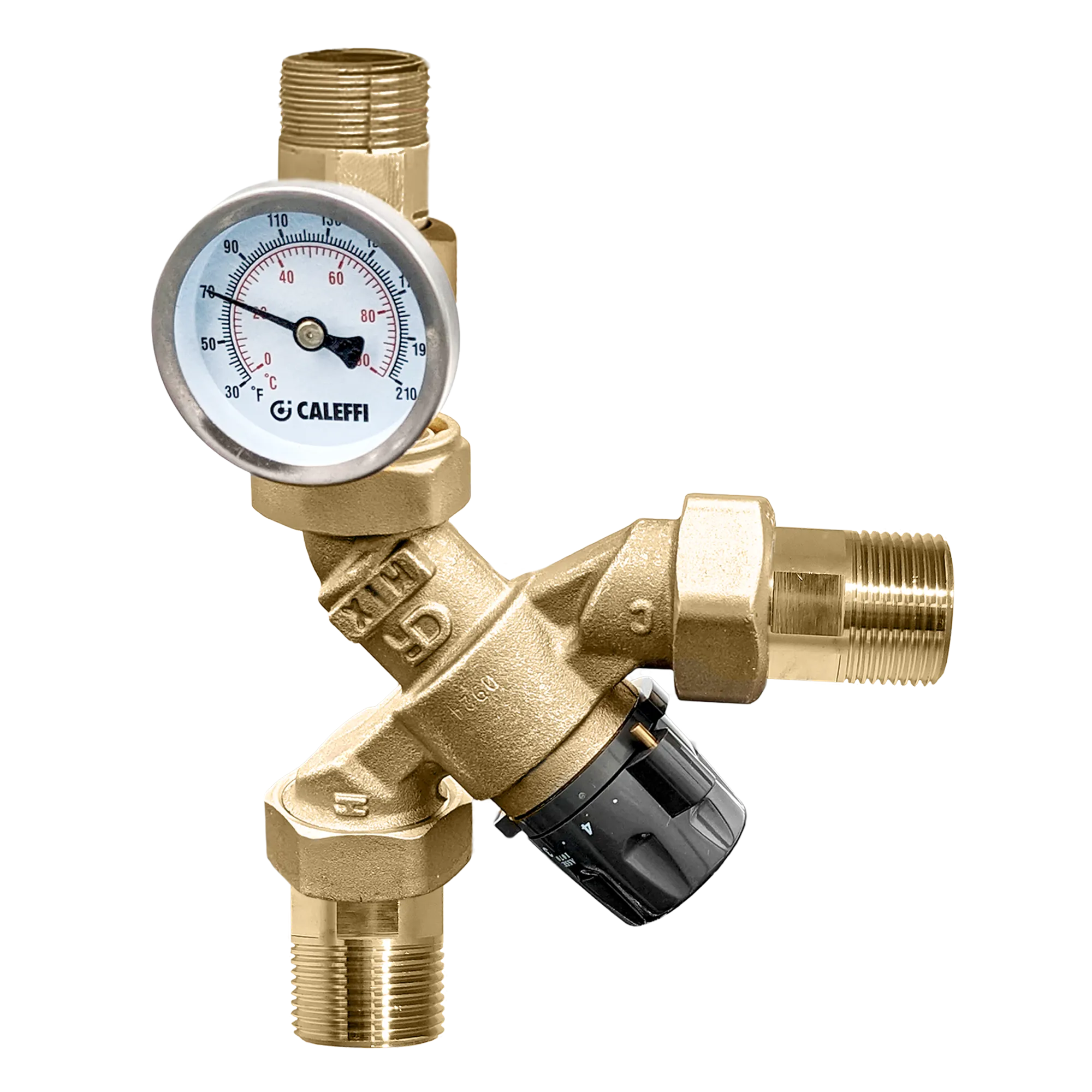 CALEFFI Caleffi 520510AC AngleMix DL thermostatic mixing valve 3/4 inches MNPT