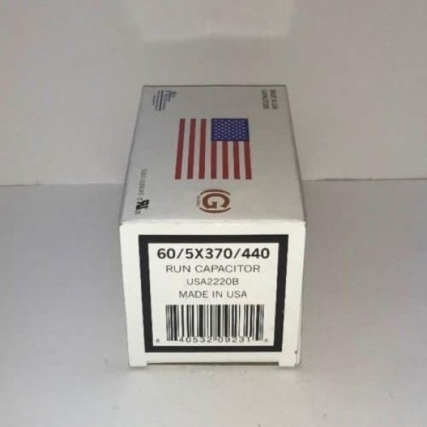 AMERICAN RADIONIC American Radionic USA2220B Round Run Capacitor 60/5 MFD 370/440 VAC USA2220B