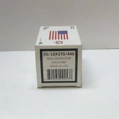 AMERICAN RADIONIC American Radionic USA2218BA Oval Run Capacitor 55 + 10 uf MFD 370/440 Volt