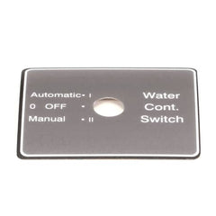 HENNY PENNY Henny Penny 22674 Decal Water Control Switch