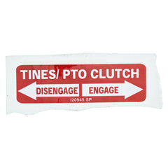 TROY-BILT Troy-bilt 777i20945 Tines Pto Clutch Label