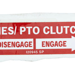 TROY-BILT Troy-bilt 777i20945 Tines Pto Clutch Label