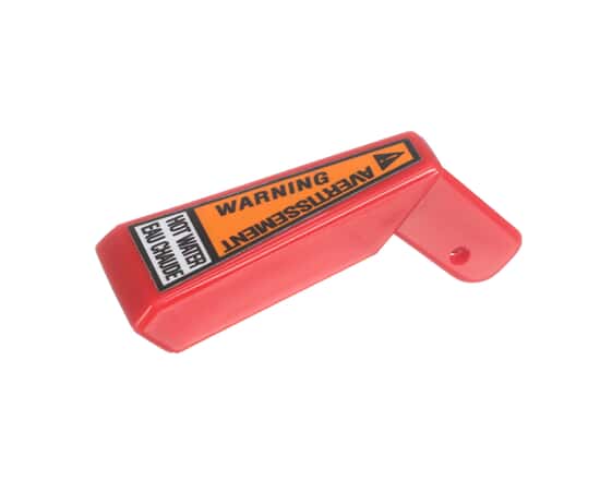 BUNN Bunn 2861.7003 Lift Faucet Handle Warning Hot Red