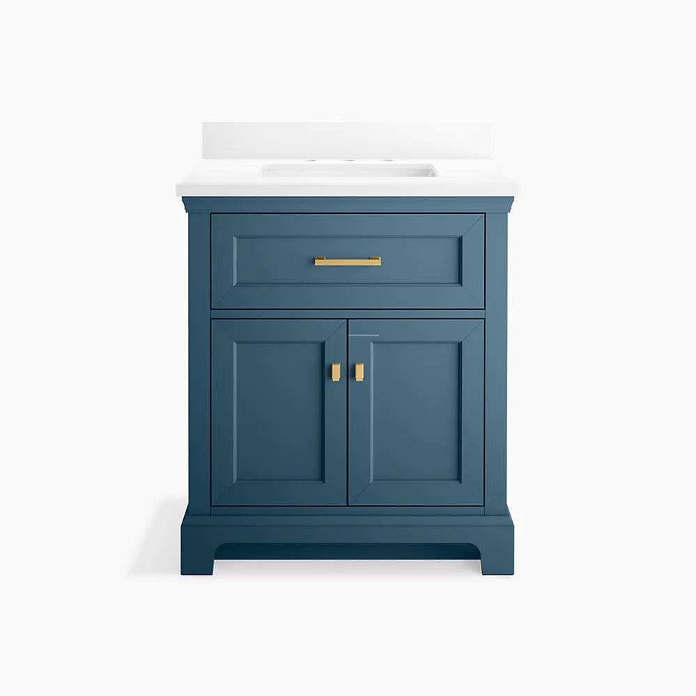 KOHLER Kohler 29260-BD1 Charlemont 30 inches bathroom vanity cabinet with sink and quartz top