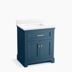 KOHLER Kohler 29260-BD1 Charlemont 30 inches bathroom vanity cabinet with sink and quartz top