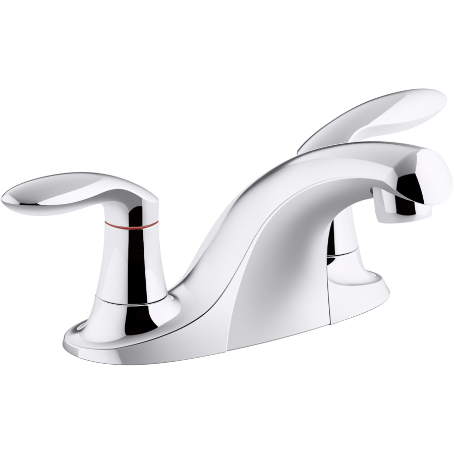 KOHLER Kohler 15243-4RA-CP Coralais Two Handle Centerset Bathroom Sink Faucet 0.5 GPM