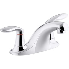 KOHLER Kohler 15243-4RA-CP Coralais Two Handle Centerset Bathroom Sink Faucet 0.5 GPM