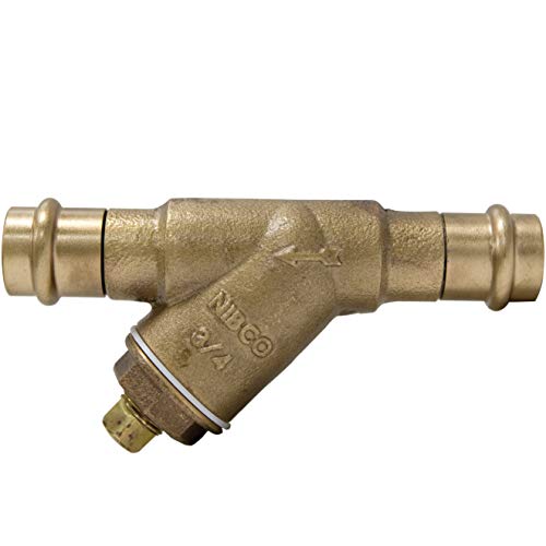 NIBCO Nibco NF2QA08 Pf221 Wye 3/4 in. Bronze Press 20 Mesh Valve Strainer