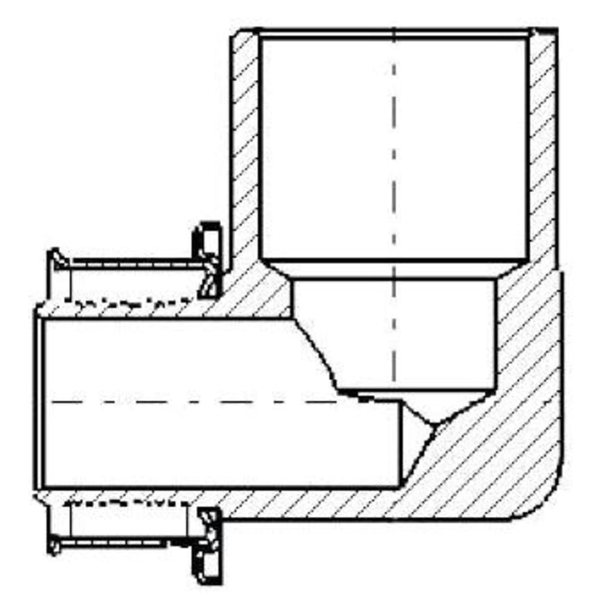 VIEGA Viega 99307 PureFlow Press 90 Elbow 1/2 inches x 3/4 inches x 1/2 inches