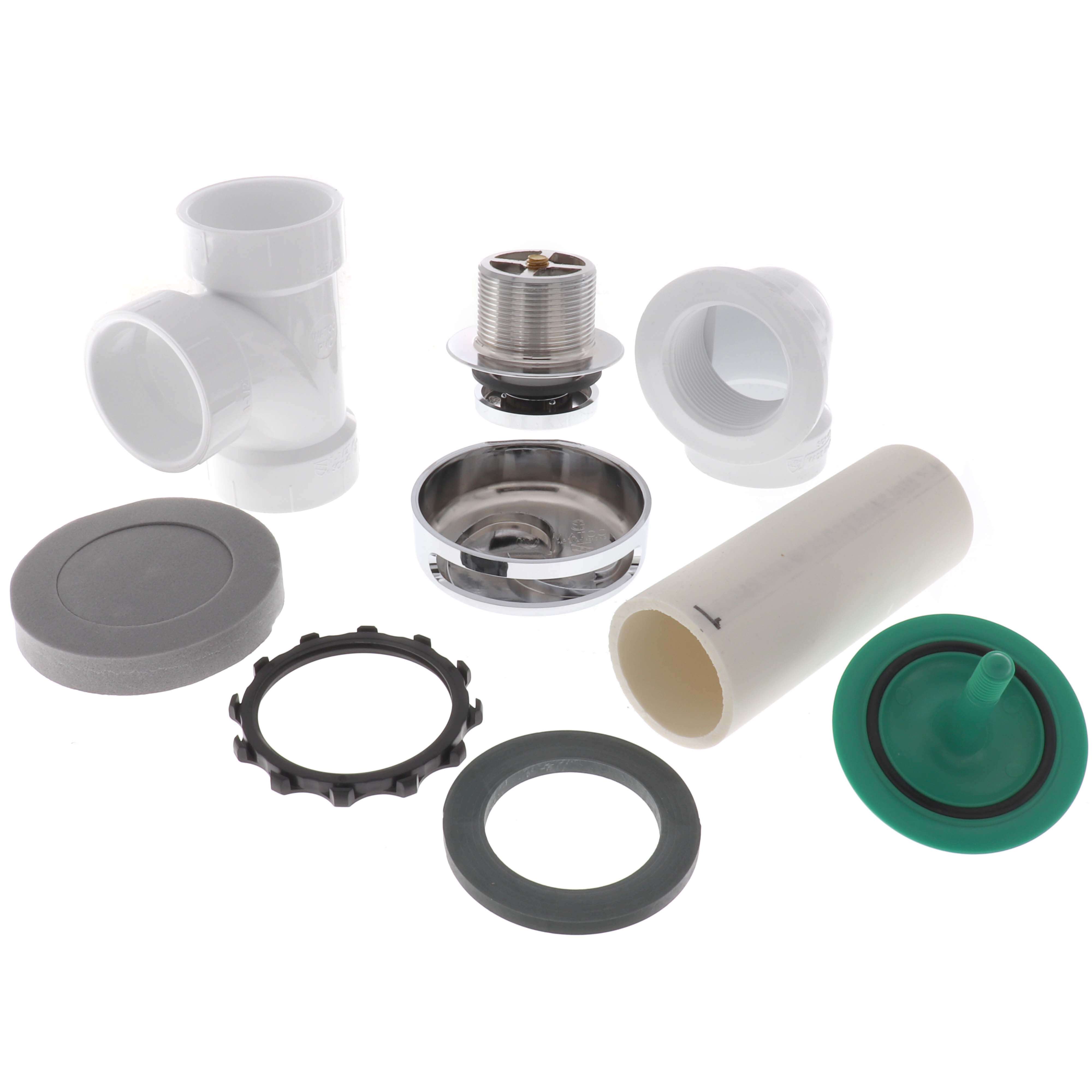 WATCO Watco FLEX924-FA-PVC-CP Flex Bath Waste Foot Actuated 1-1/2 inches-11-1/2 NPSM
