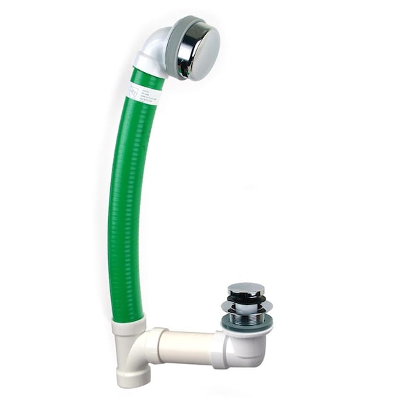 WATCO Watco FLEX924-FA-PVC-CP Flex Bath Waste Foot Actuated 1-1/2 inches-11-1/2 NPSM