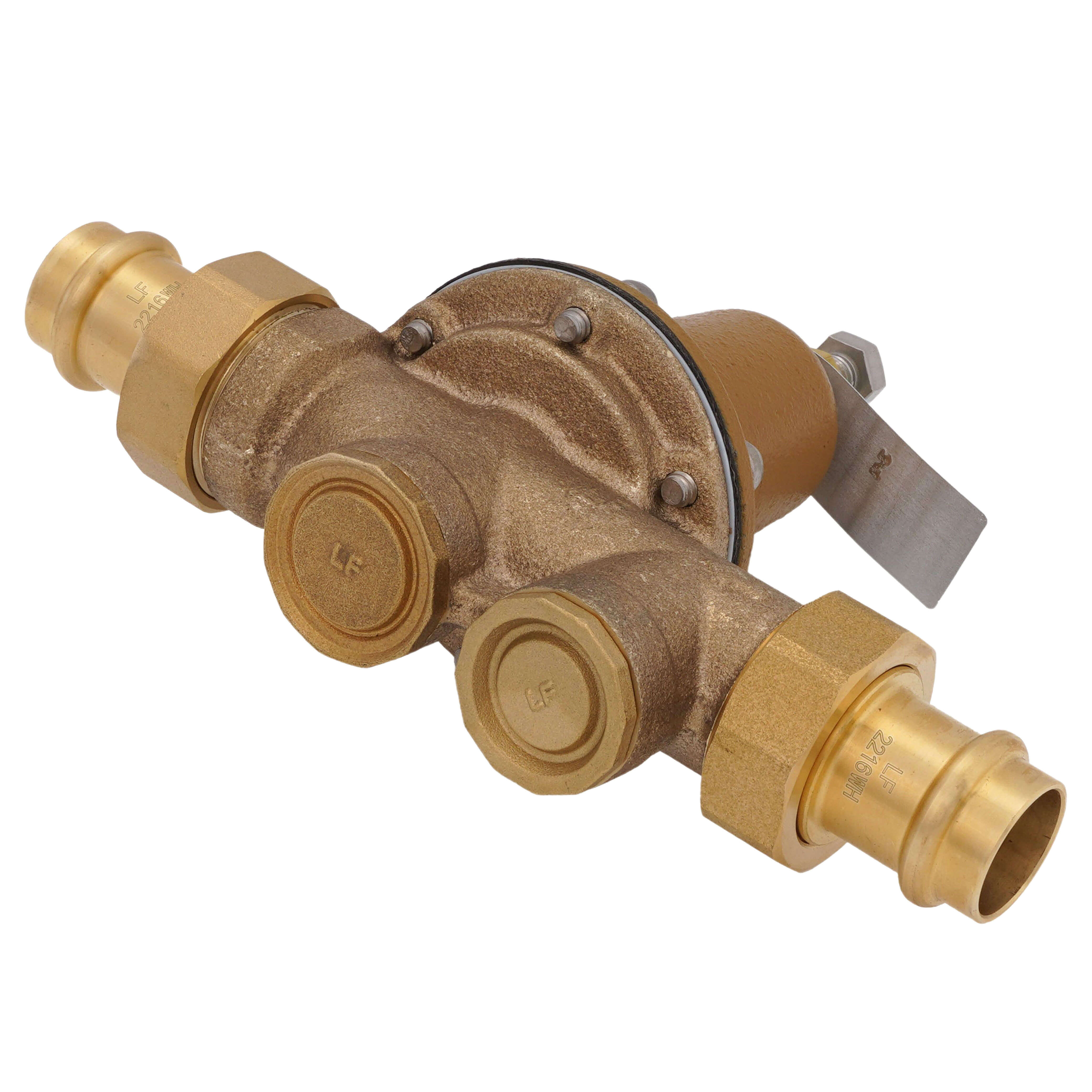 WATTS Watts 88006877 3/4 LF25AUB-DU-PR-Z3 IN Lead Free Water Pressure Reducing Valve Double Union Press Polymer Seat Adjustable 25-75 PSI