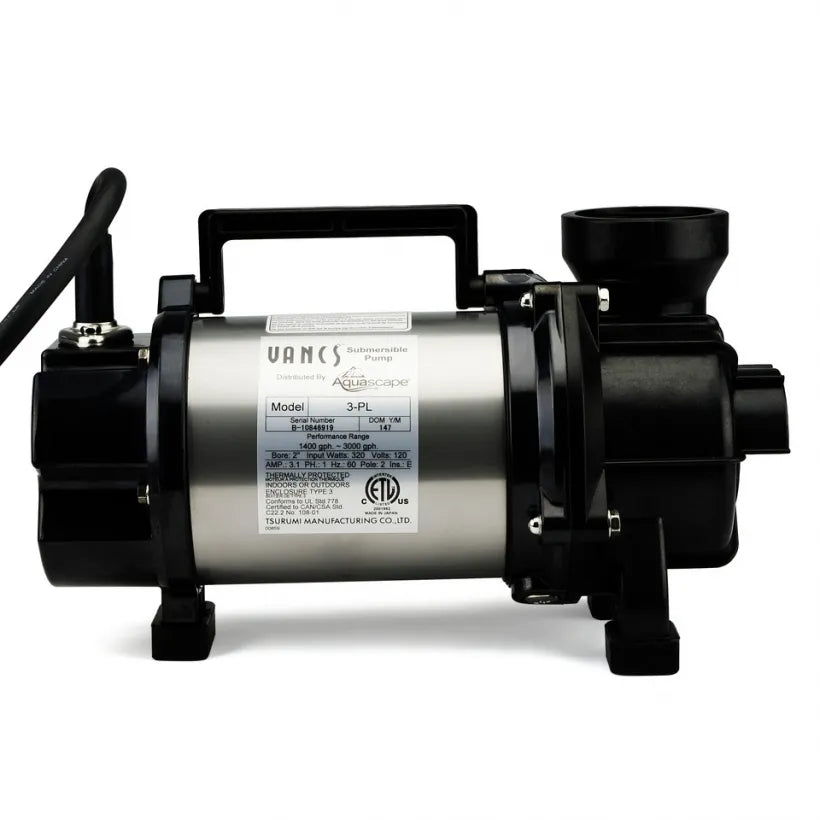 AQUASCAPE Aquascape 29975 Tsurumi 3PL Pump 3300 GPH 20 feet Cord