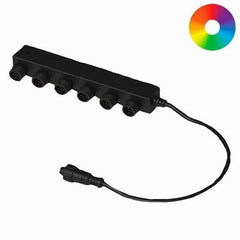 AQUASCAPE Aquascape 84068 6-Way Color-Changing LED Light Splitter