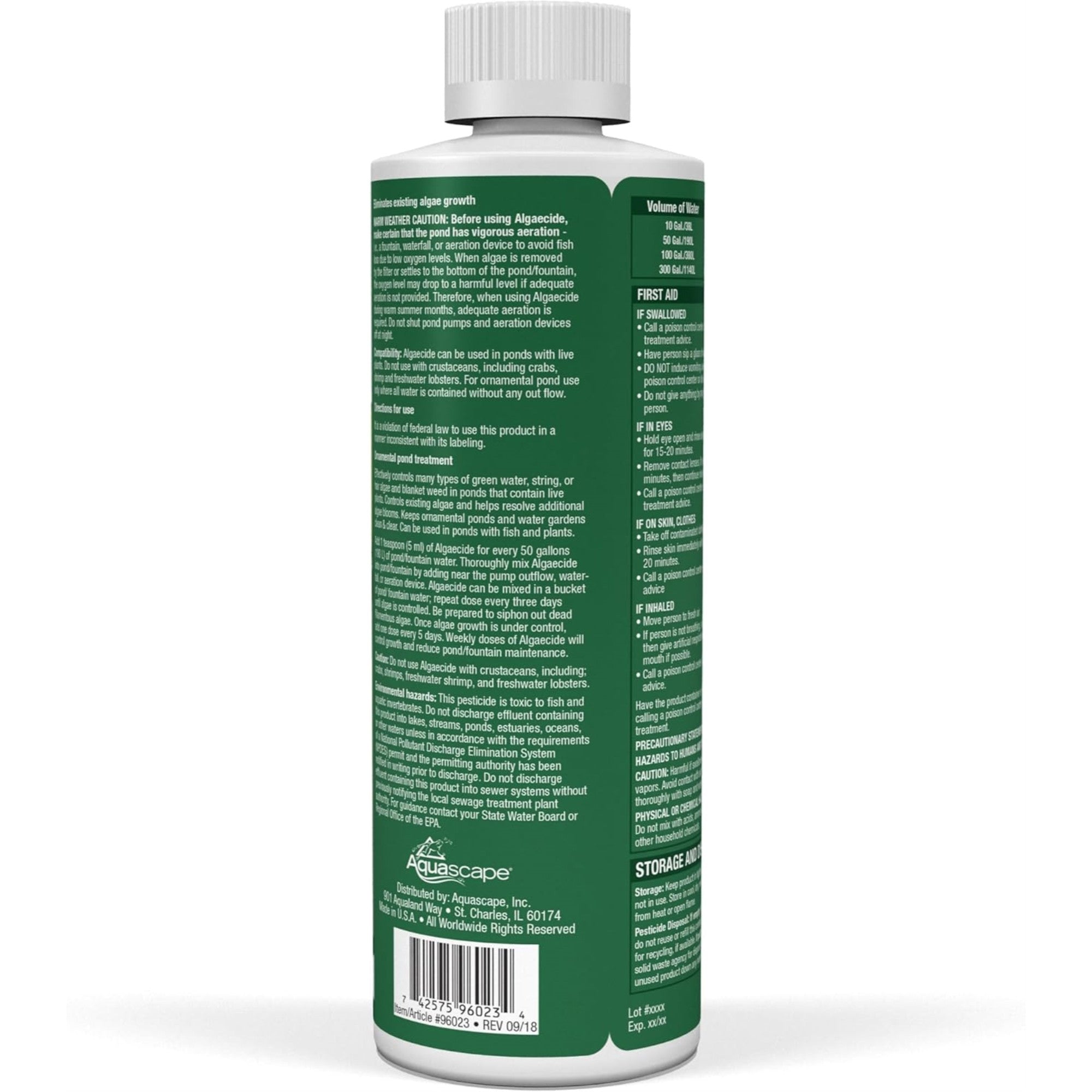 AQUASCAPE Aquascape 96023 Algaecide 16 oz (US Only)
