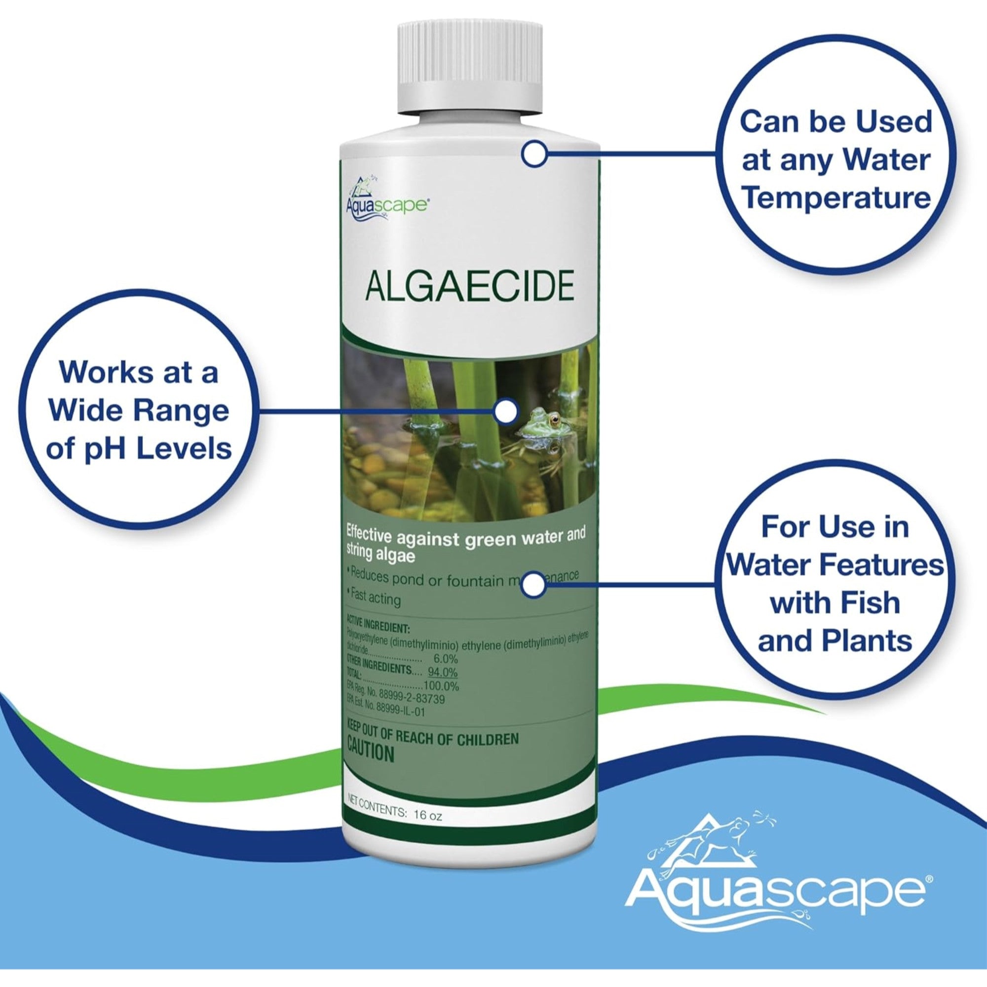 AQUASCAPE Aquascape 96023 Algaecide 16 oz (US Only)