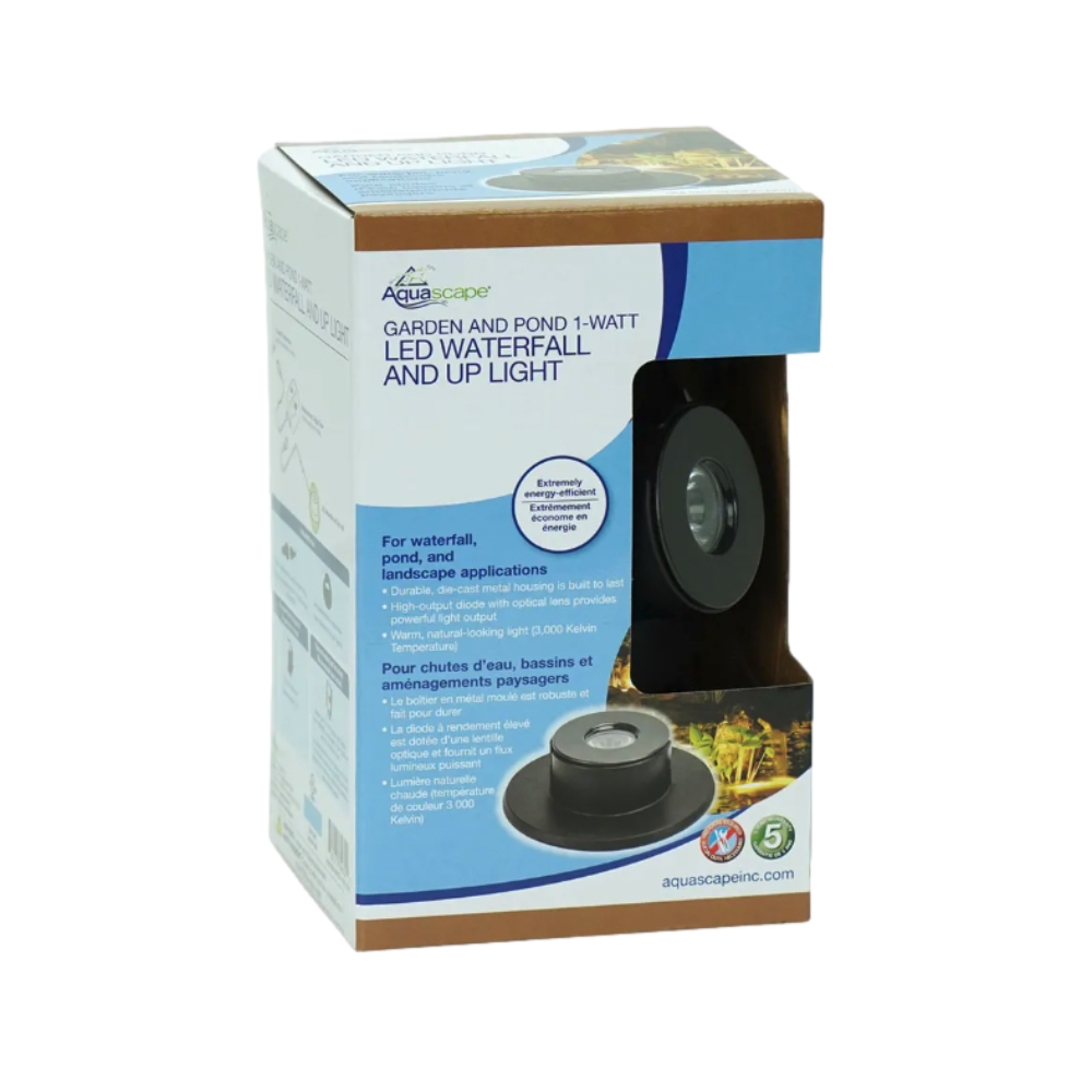 AQUASCAPE Aquascape 84032 1-Watt Submersible LED Pond and Waterfall Up Light