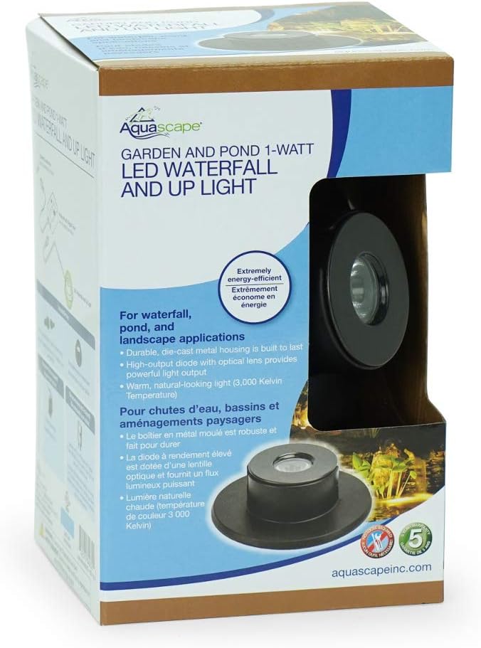 AQUASCAPE Aquascape 84032 1-Watt Submersible LED Pond and Waterfall Up Light