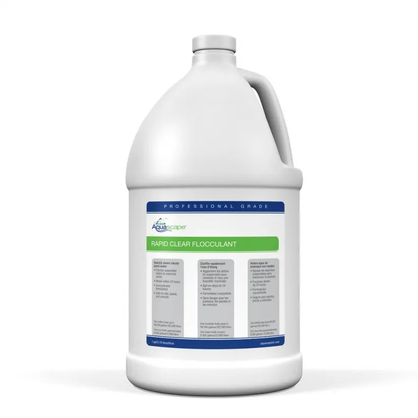 AQUASCAPE Aquascape 30412 Rapid Clear Flocculant Water Treatment for Ponds, Pro Contractor Grade, Liquid, 1 Gallon