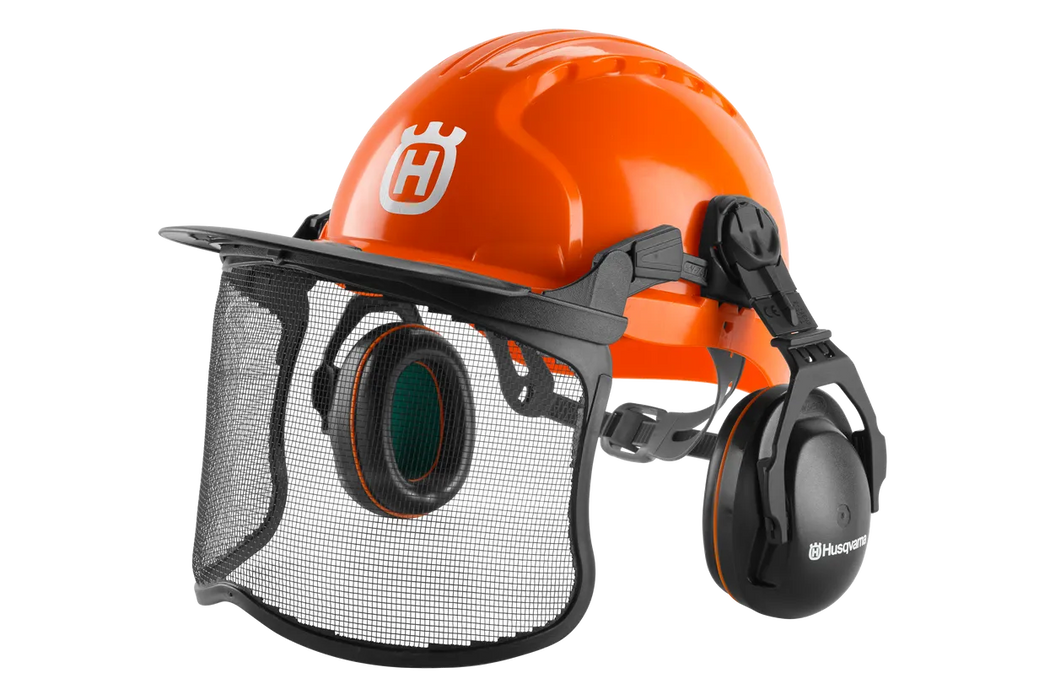 HUSQVARNA Husqvarna 592752601 Chainsaw Helmet with Metal Mesh Face Shield One Size