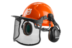HUSQVARNA Husqvarna 592752601 Chainsaw Helmet with Metal Mesh Face Shield One Size