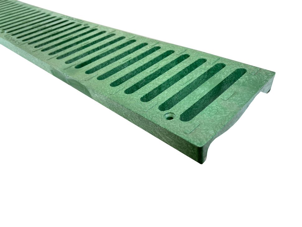 NDS Nds 242 Spee-D 2 feet Green Channel Grate, 24in HDPE