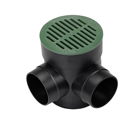 NDS Nds 250 Spee-D 6 in Catch Basin - Double 3 inches & 4 inches 90 degree Outlet