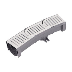 NDS Nds 400-ACSE-WH Spee-D Contour Channel Drain Start and End Section Kit