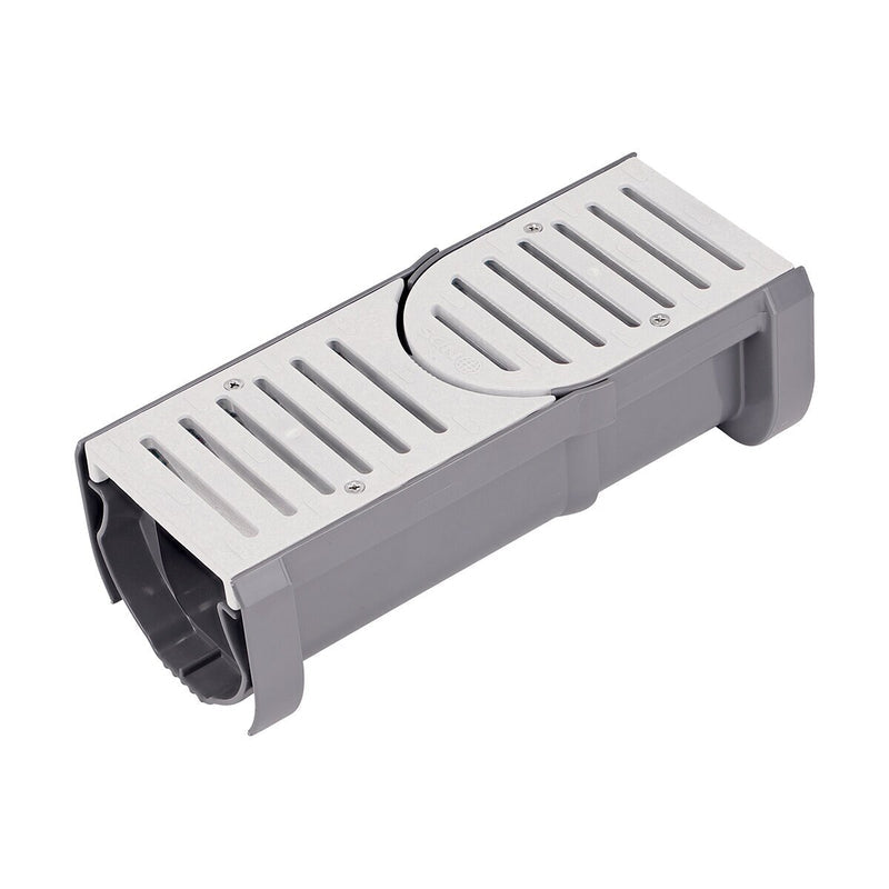 NDS Nds 400-ACSE-WH Spee-D Contour Channel Drain Start and End Section Kit