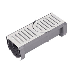 NDS Nds 400-ACSE-WH Spee-D Contour Channel Drain Start and End Section Kit