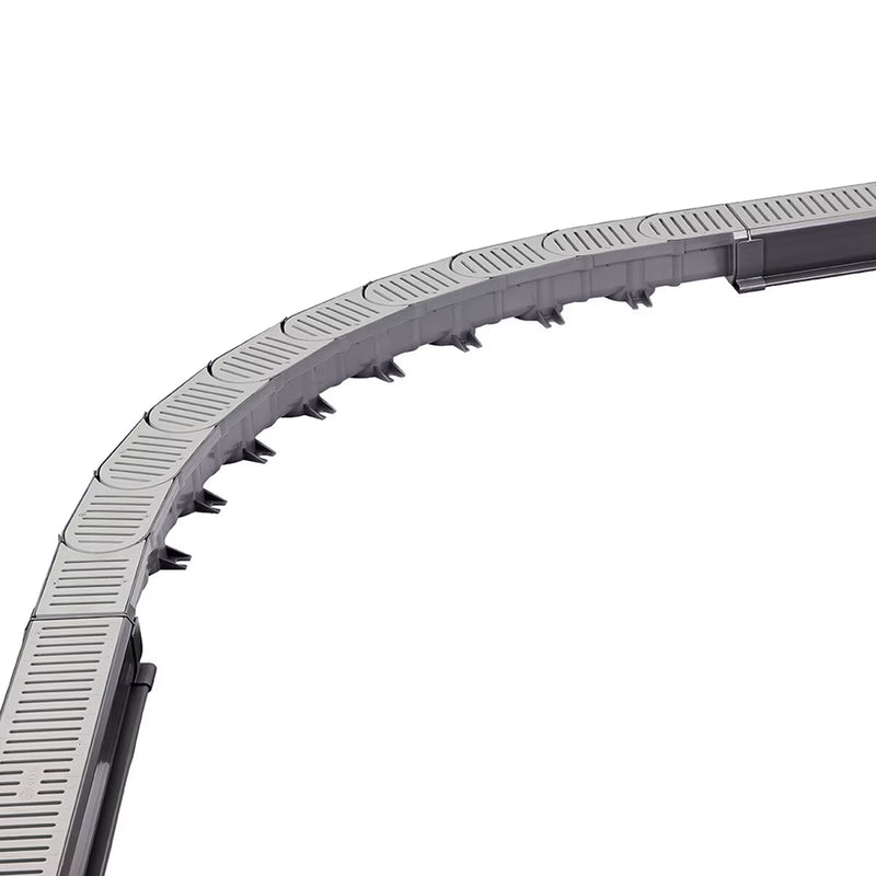NDS Nds 400-ACSE-WH Spee-D Contour Channel Drain Start and End Section Kit