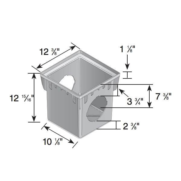 NDS Nds 1204 12 x 12 Catch Basin W/4 Openings