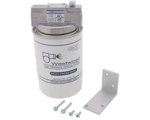 RW BECKETT Rw Beckett f100-2 westwood spin-on fuel oil filter cartridge with bracket kit