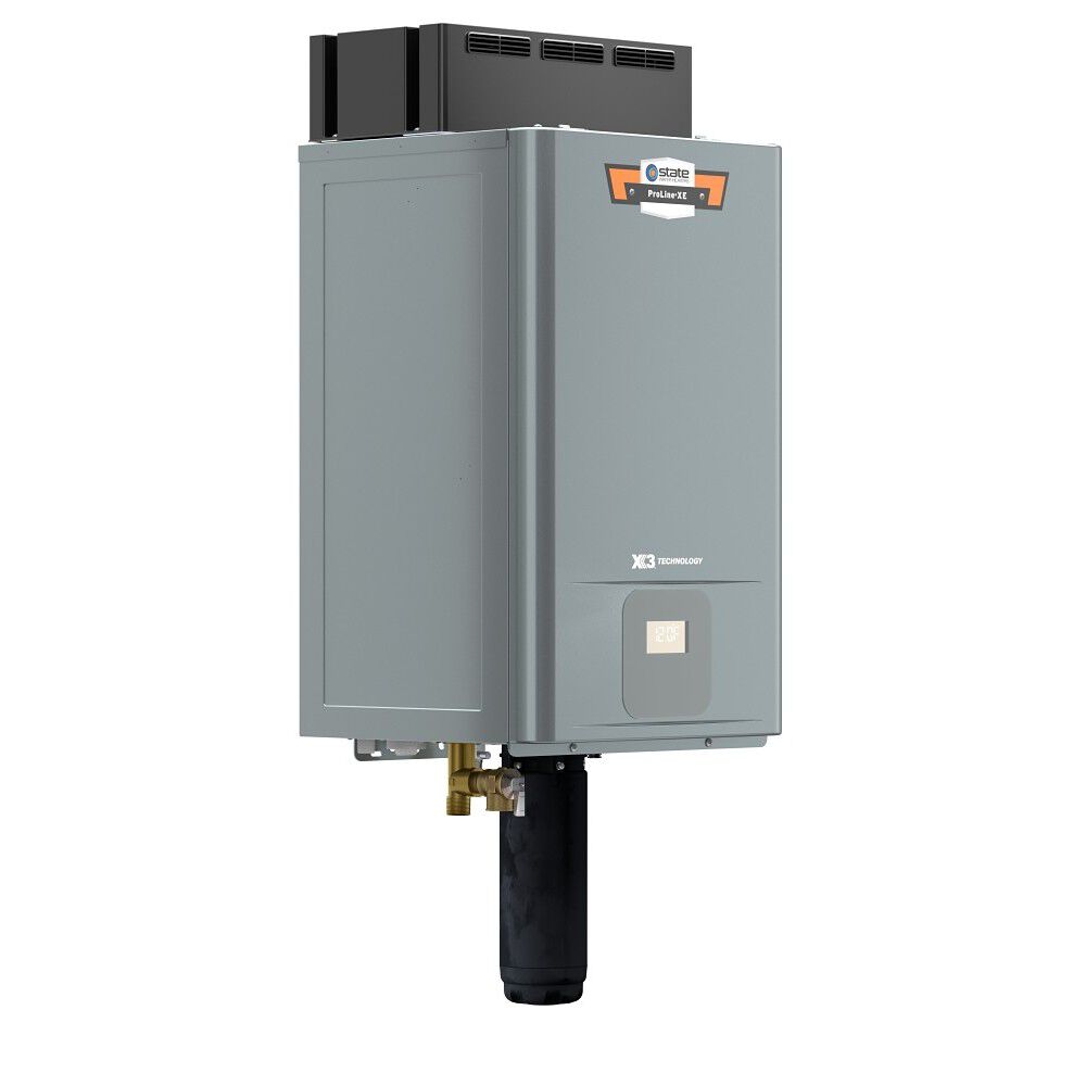 STATE WATER HEATERS State Water Heaters STHR-160X3 Adapt+ Premium Condensing Ultra-Low NOx 160,000 BTU Natural Gas Tankless Water Heater with X3 Scale Prevention Technology