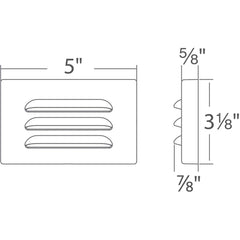 WAC LIGHTING Wac Lighting 4501-27BK Tyler 12 4 watt Step and Wall Lighting