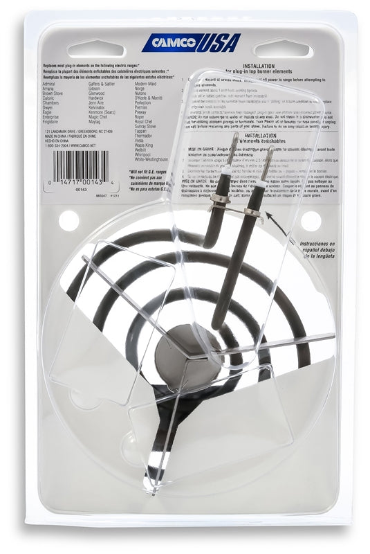 CAMCO MANUFACTURING Camco 00143 USA Top Burner Element 6 inches Universal Fit For Electric Ranges