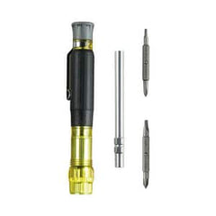 KLEIN TOOLS Klein Tools KLE-32614 Multi-Bit Electronics Pocket Screwdriver 4-in-1 Ph, Sl Bits