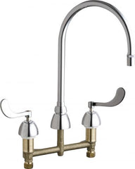 CHICAGO FAUCETS Chicago Faucets 786-GN8AE29XKABCP Series Deck-mounted Manual Faucet with 8 inches Centers