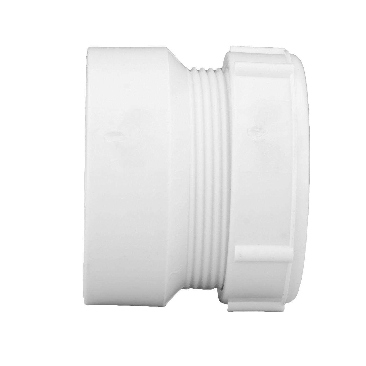 CHARLOTTE PIPE Charlotte Pipe PVC00104W1000 Trap Adapter Schedule 40 2 inches Hub T X 2 inches D Hub PVC
