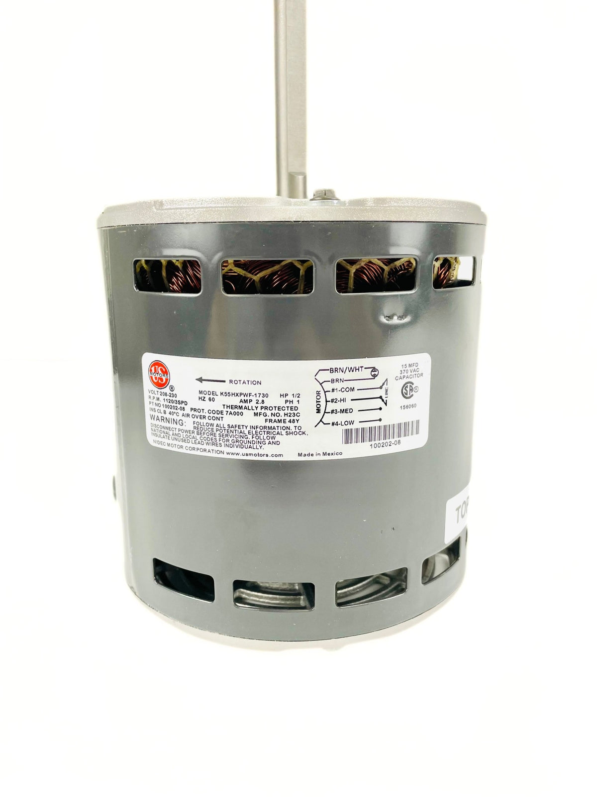 LENNOX Lennox 12L13 Motor 1/2 HP, 3 Speed, 1120 RPM, 2.8A (208-230V) 100202-08