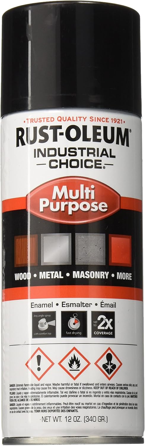 RUST-OLEUM Rust-Oleum 1679830 Industrial Choice Spray Paint, 12 oz, Aerosol, Spray