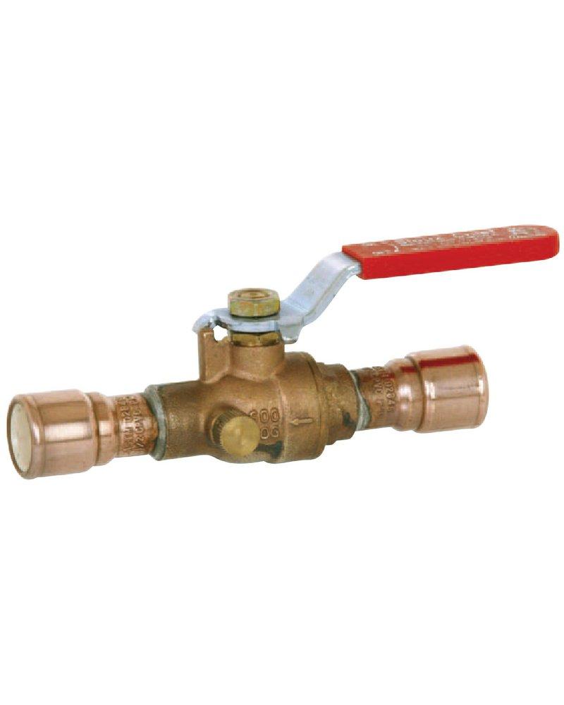 SIOUX CHIEF Sioux Chief 648-CG4FPD 648 Series Brass Full Port Solvent Weld Ball Valve with Drain